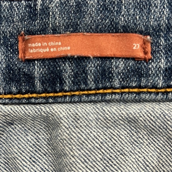 Anthropologie Pilcro Denim Shorts 27 Distressed High Rise Cutoffs Boho Festival - Picture 8 of 9